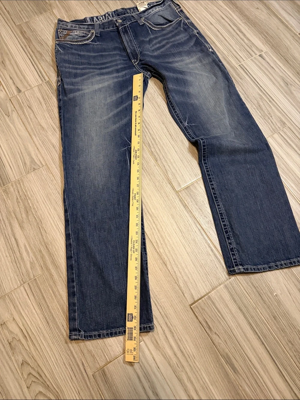 Ariat Men's Blue Bootcut Jeans with Subtle Fade